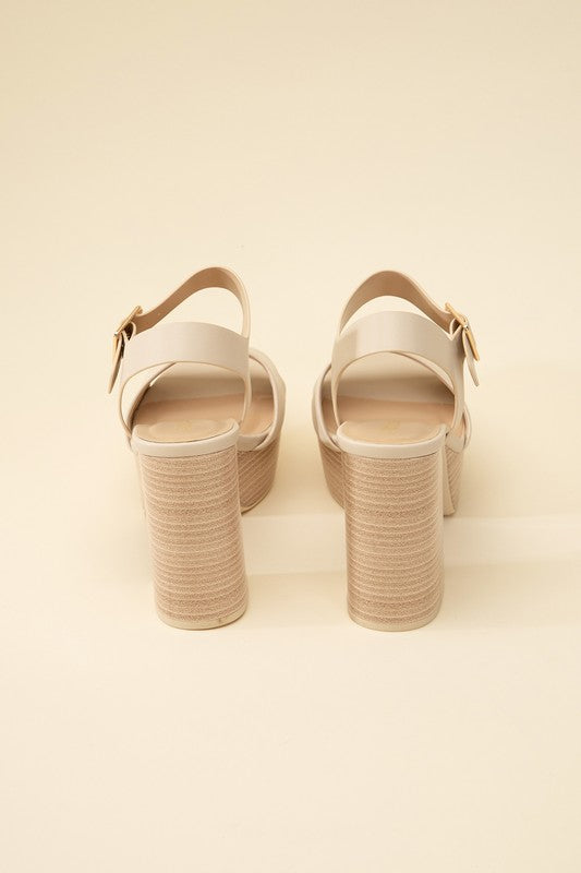 PLATFORM SANDAL HEELS