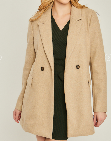 Tailored Detail JQ Fleece Coat- Multiple Colors