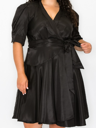 Plus size wrap dress