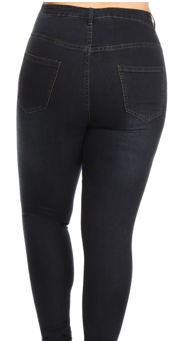 High Rise Rinse Washed Skinny Jeans