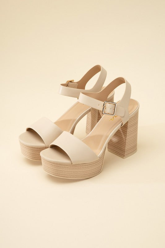 PLATFORM SANDAL HEELS