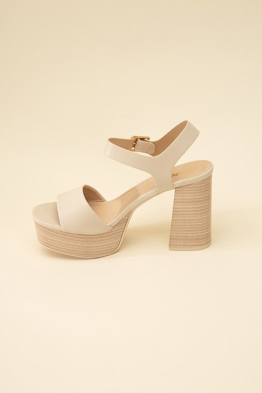 PLATFORM SANDAL HEELS