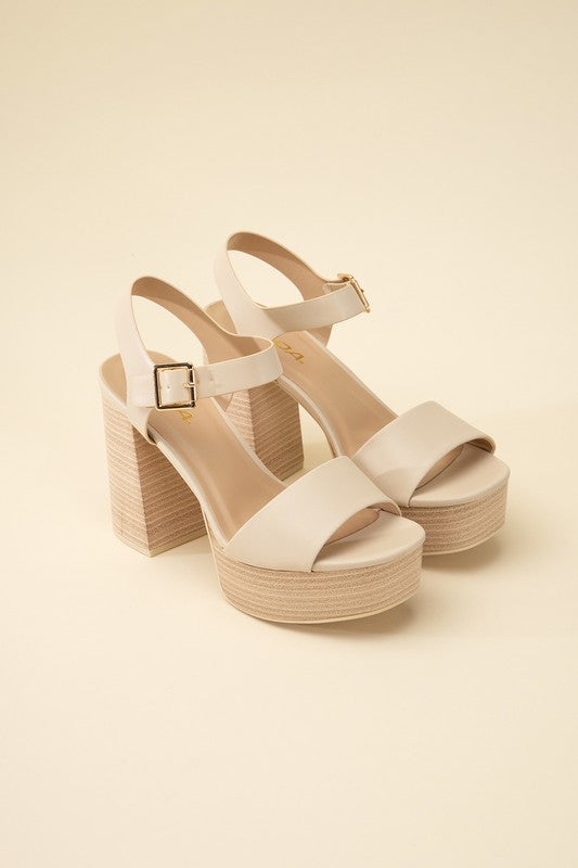 PLATFORM SANDAL HEELS