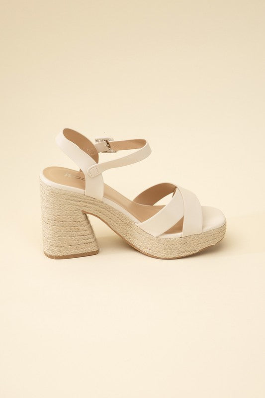 ESPADRILLE SANDAL HEELS