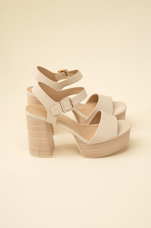 PLATFORM SANDAL HEELS