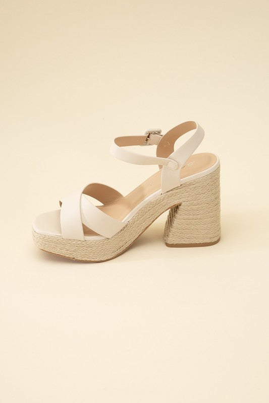 ESPADRILLE SANDAL HEELS