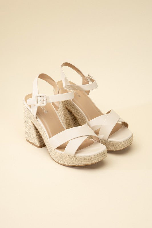 ESPADRILLE SANDAL HEELS