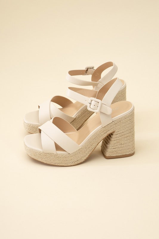 ESPADRILLE SANDAL HEELS