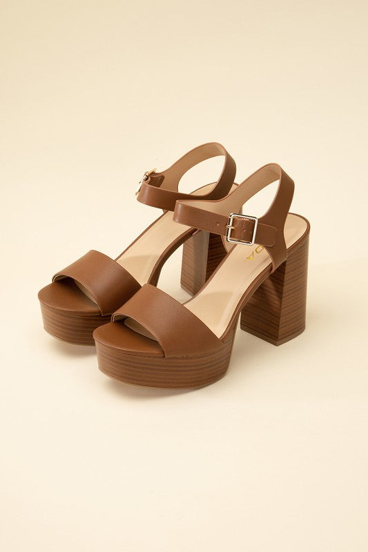 PLATFORM SANDAL HEELS