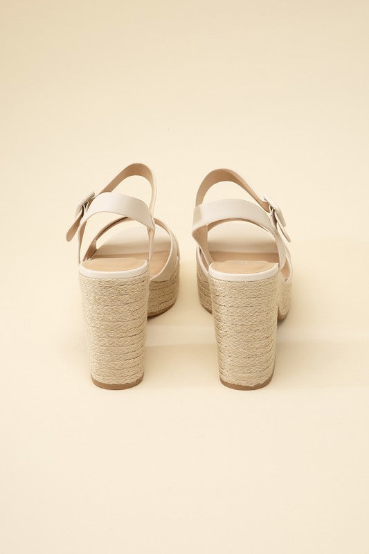 ESPADRILLE SANDAL HEELS