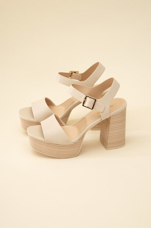 PLATFORM SANDAL HEELS