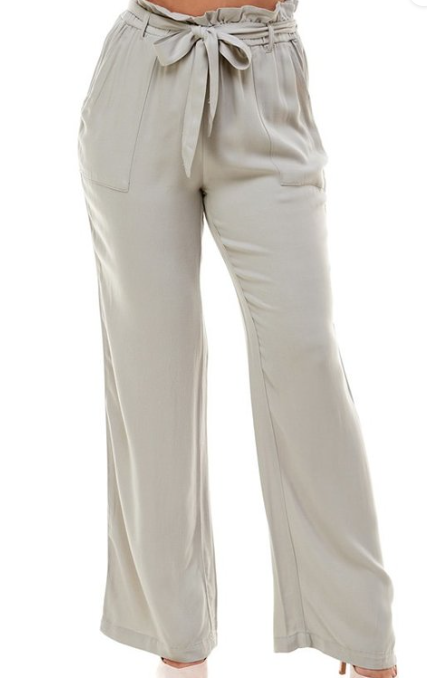 Wide Leg Rayon Pants