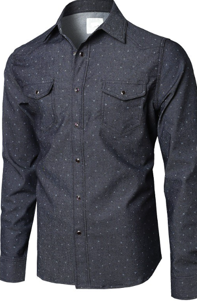 Premium Denim Long Sleeve Shirts