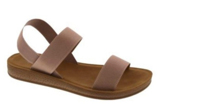 Women's Elastic Ankle Strap Flat Sandals