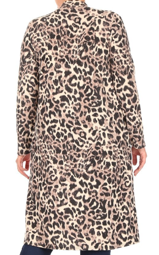 Animal Print Cardigan