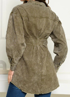 Button down cotton twill shirt