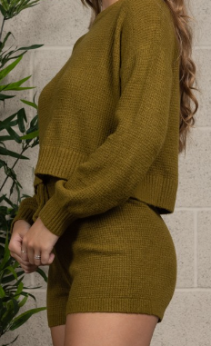 Set Fluffy Top & Shorts