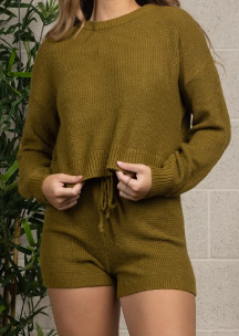 Set Fluffy Top & Shorts