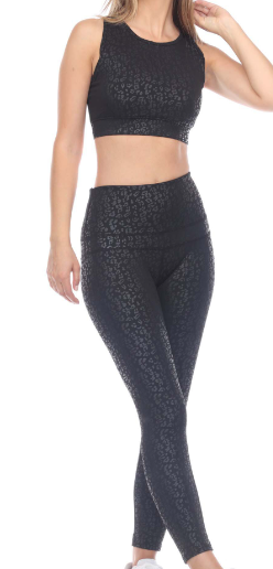 Metallic Cheetah Active Legging Set