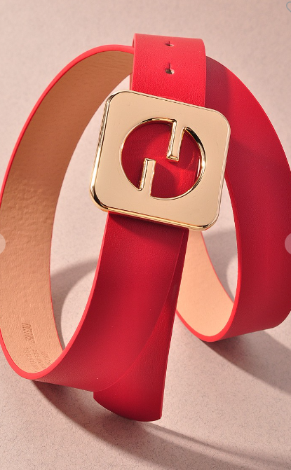 SQUARE BUCKLE BELT - Multiple Colors