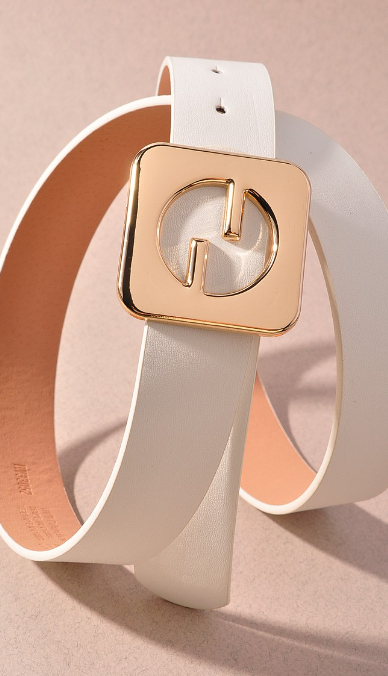 SQUARE BUCKLE BELT - Multiple Colors