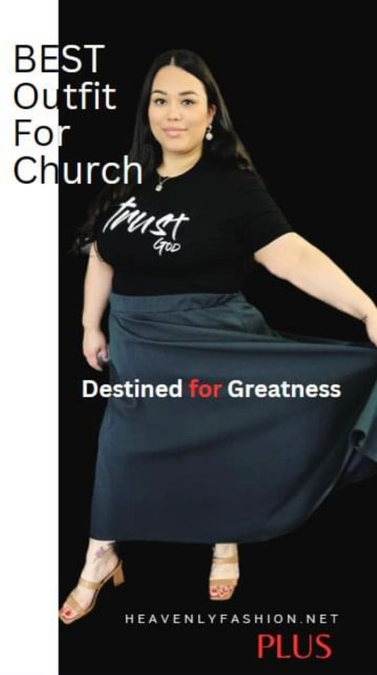 Solid Ruffled Elastic Pleated Plus Size Skirts